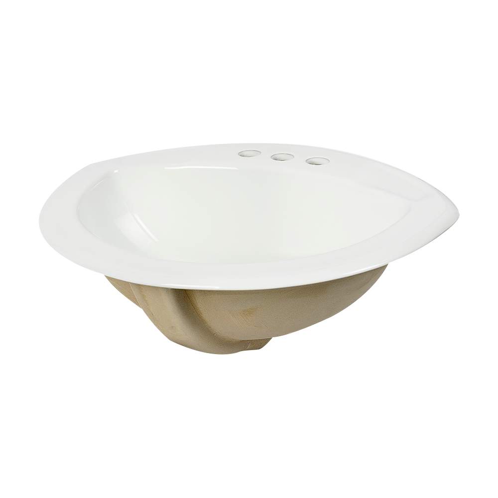 Corano Porcelain Oval Wash Basin White 20 3/4&nbsp;in. X 17&nbsp;in.