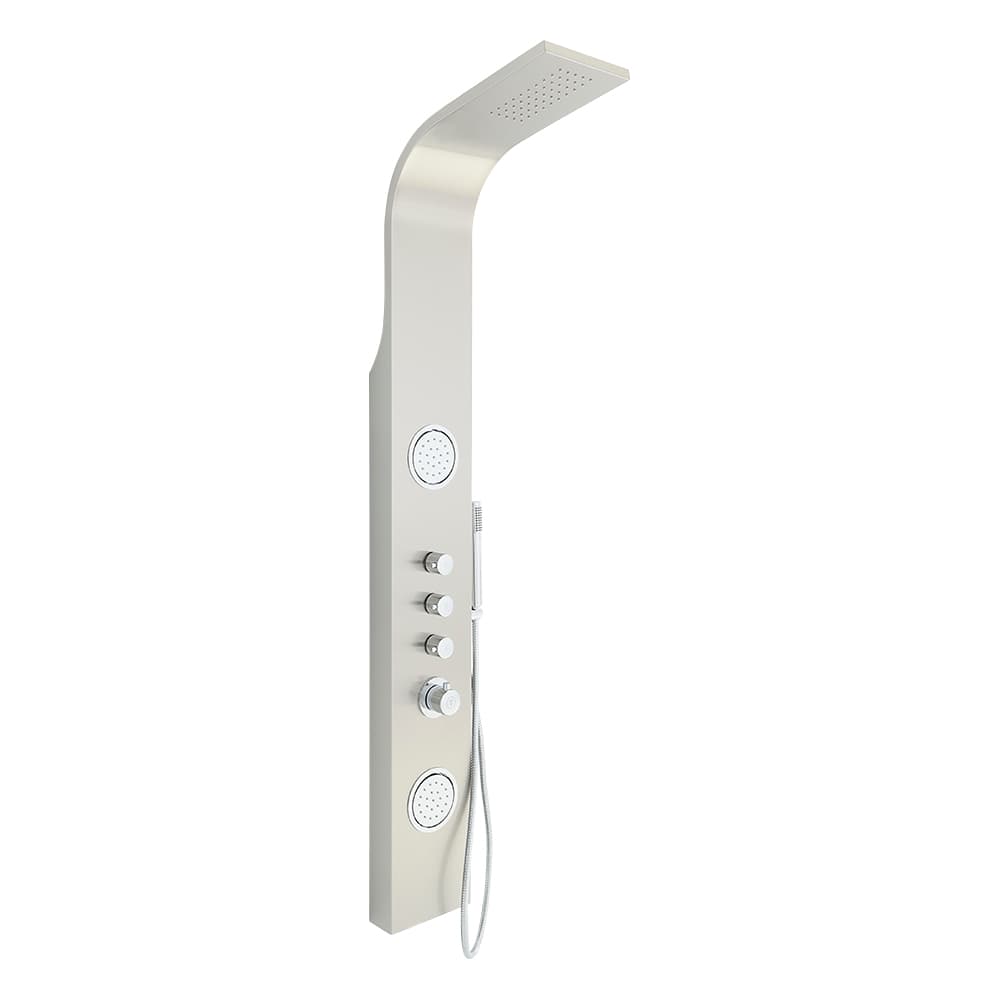 Colonne de douche thermostatique multifonction avec douchette Novella inox TASSILI SUPRA