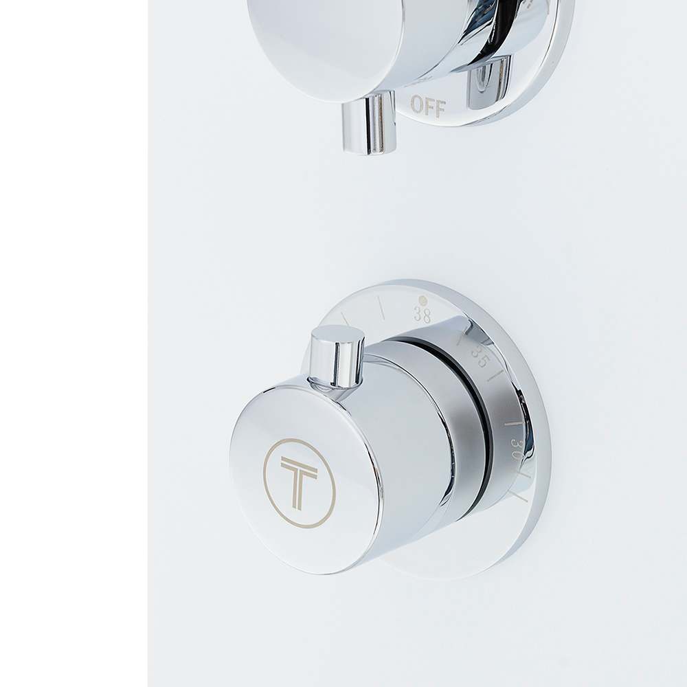 Colonne de douche thermostatique multifonction avec douchette Umberta blanc TASSILI SUPRA