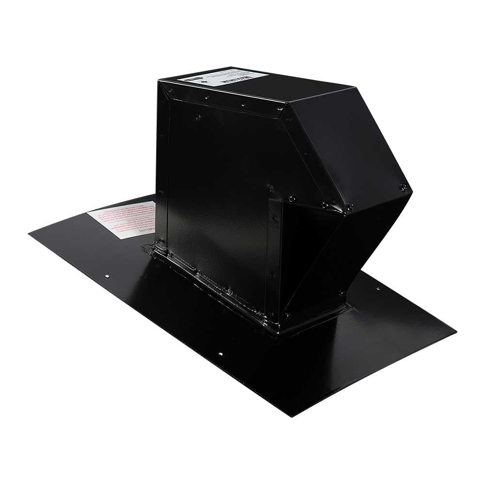 Clapet d'évacuation pour toiture VMAX noir 4&nbsp;po