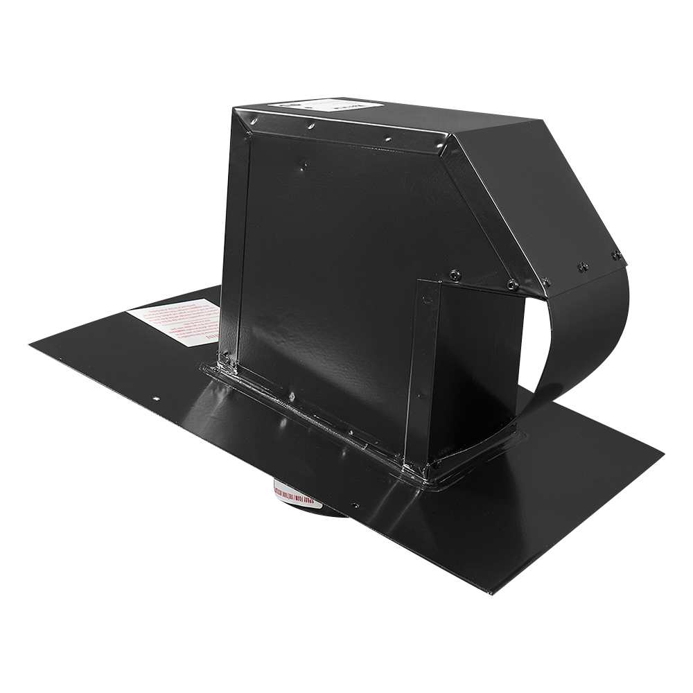 Clapet d'évacuation pour toiture VMAX noir 6&nbsp;po