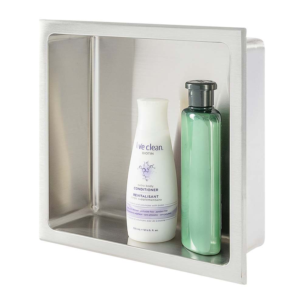 Niche de douche inox 12&nbsp;po&nbsp;x&nbsp;12&nbsp;po TASSILI SUPRA