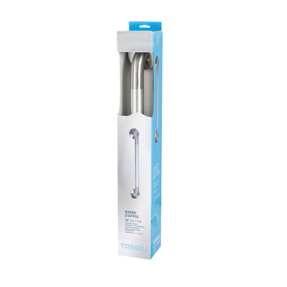 TASSILI Stainless Steel Bathroom Support Bar 18 in