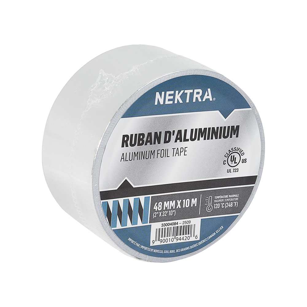 Ruban à conduits en aluminium 48&nbsp;mm&nbsp;x&nbsp;10&nbsp;m NEKTRA