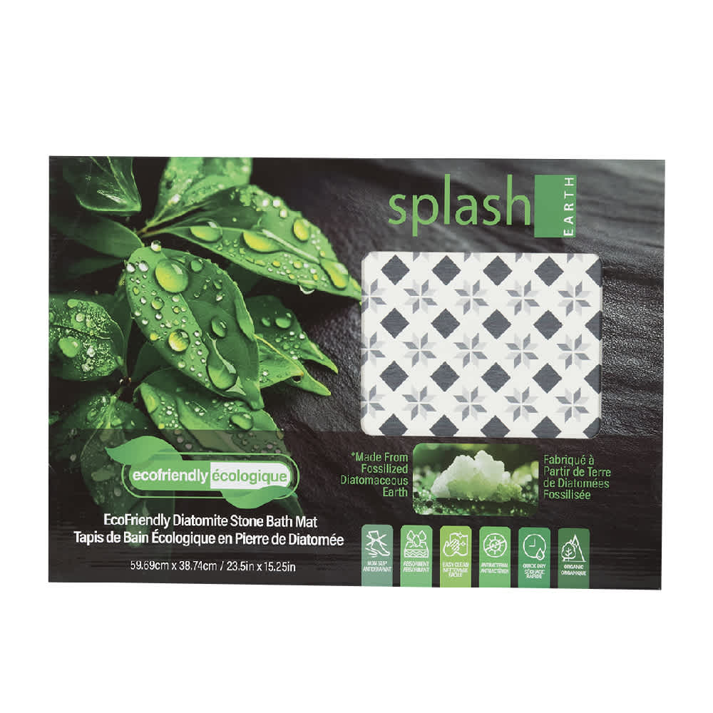 Absorbent Diatomite Bath Mat 15 1/4 in. x 23 1/2 in.