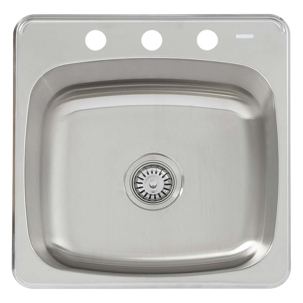 TASSILI Zena Single Bowl Kitchen Sink Stainless Steel&nbsp;19 15/16&nbsp;in x 20&nbsp;1/2&nbsp;in