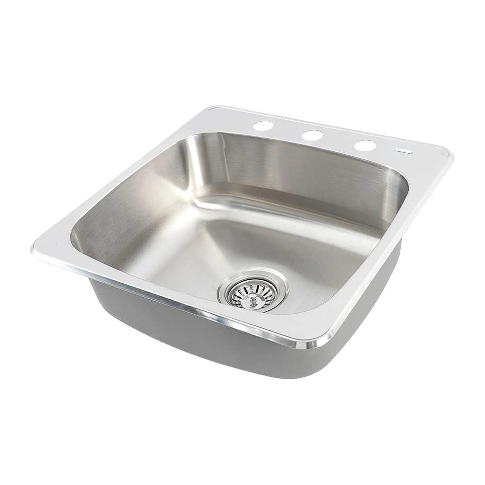 Évier de cuisine simple Zana en acier inoxydable&nbsp;19 15/16 po x 20&nbsp;1/2&nbsp;po TASSILI