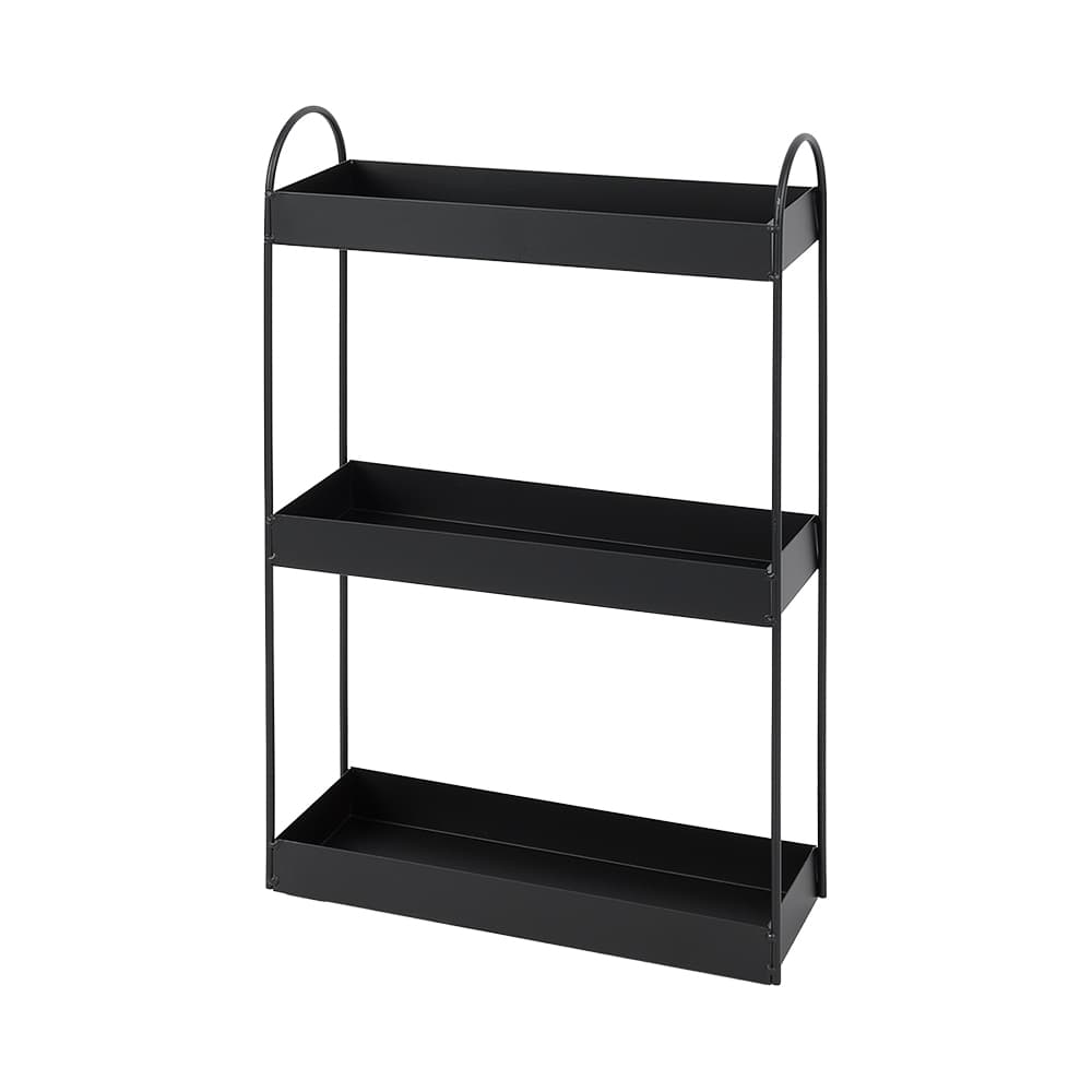Étagère à 3 tablettes pour douche noir TASSILI