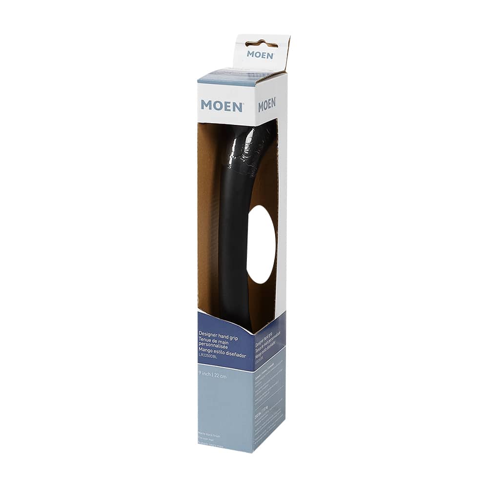 MOEN Bathroom Hand Grip 9 in Black