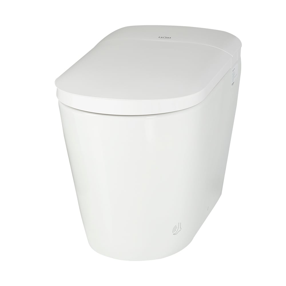 Toilette intelligente et bidet monobloc à double chasse 4&nbsp;L/6&nbsp;L blanc