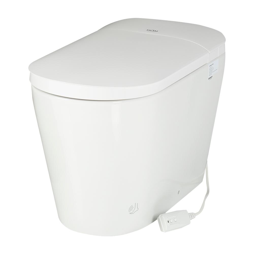 Toilette intelligente et bidet monobloc à double chasse 4&nbsp;L/6&nbsp;L blanc