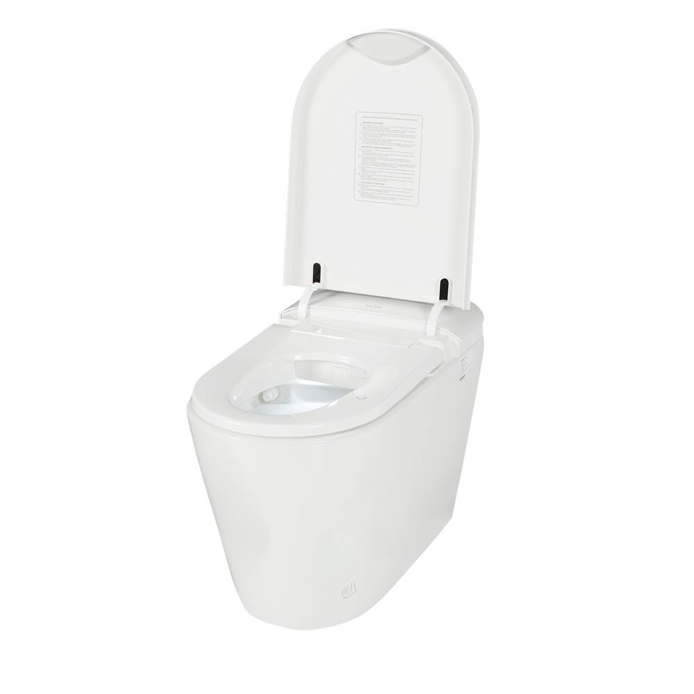 Toilette intelligente et bidet monobloc à double chasse 4&nbsp;L/6&nbsp;L blanc