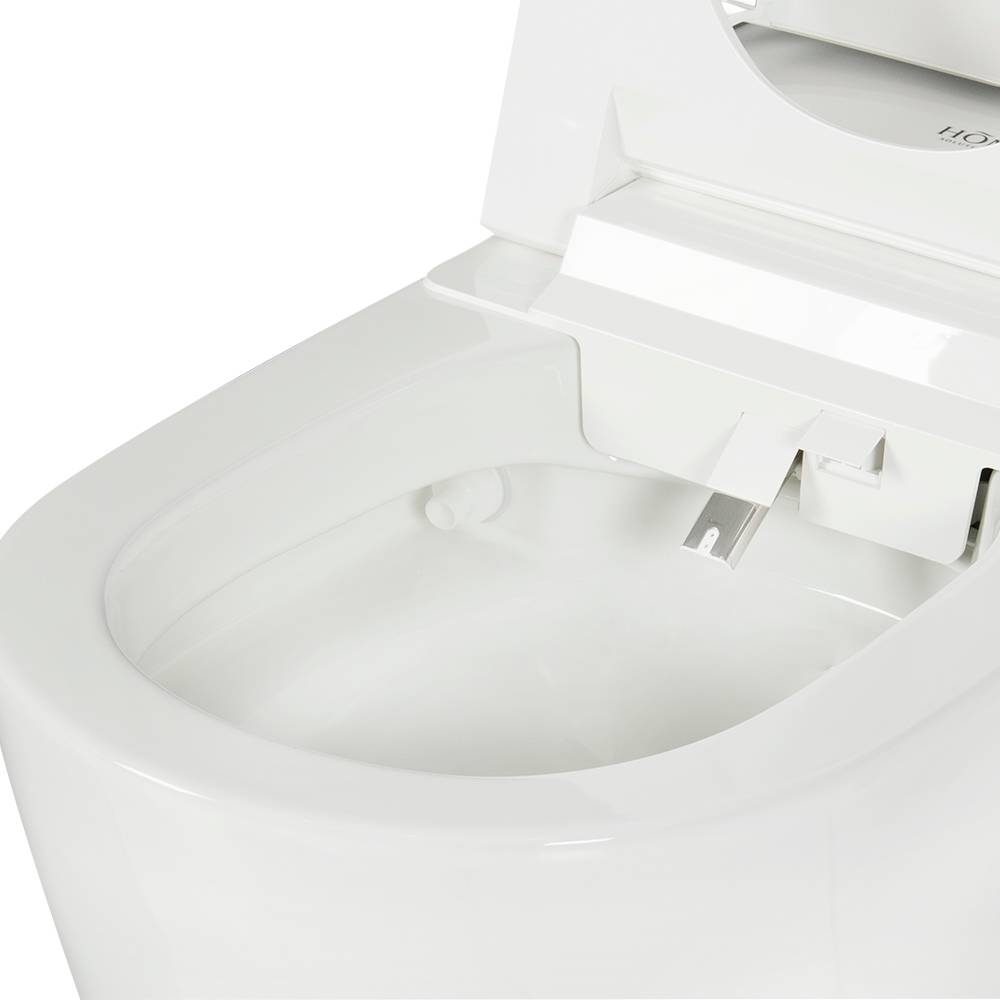 Toilette intelligente et bidet monobloc à double chasse 4&nbsp;L/6&nbsp;L blanc