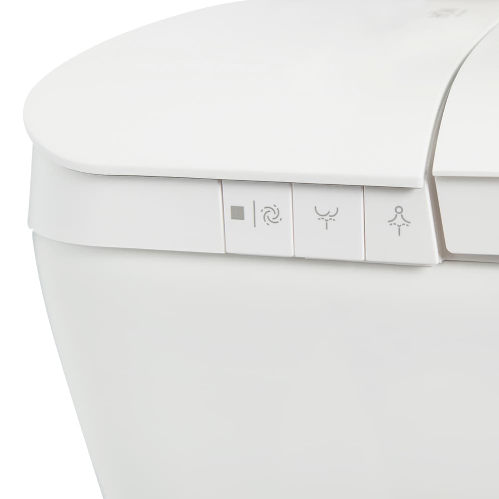 Toilette intelligente et bidet monobloc à double chasse 4&nbsp;L/6&nbsp;L blanc