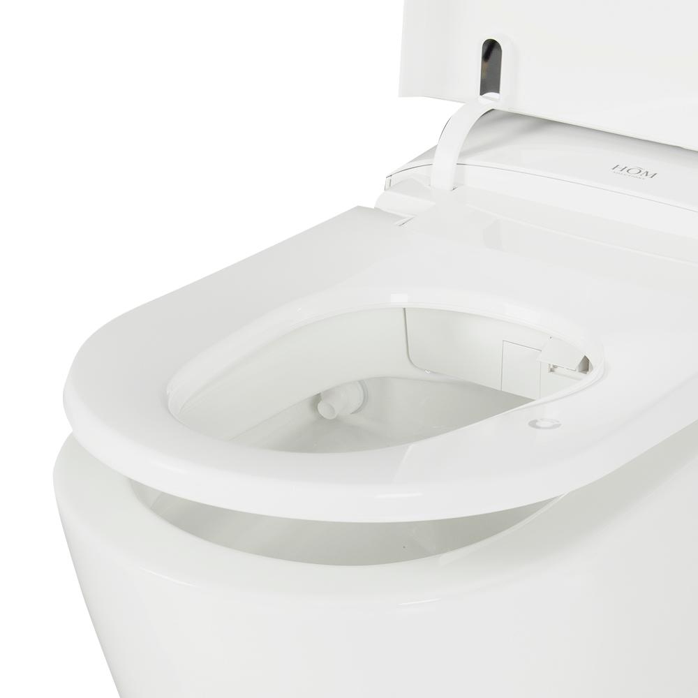 Toilette intelligente et bidet monobloc à double chasse 4&nbsp;L/6&nbsp;L blanc