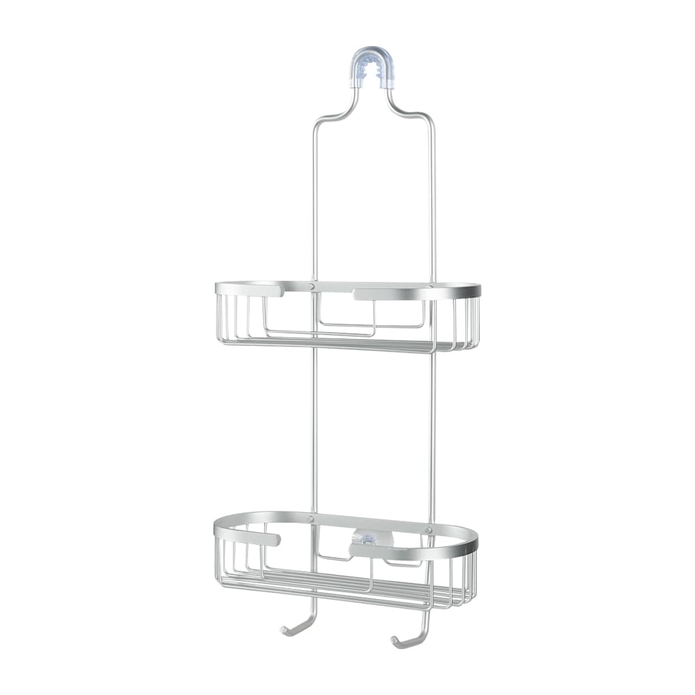 Support de douche suspendu en aluminium argent TASSILI