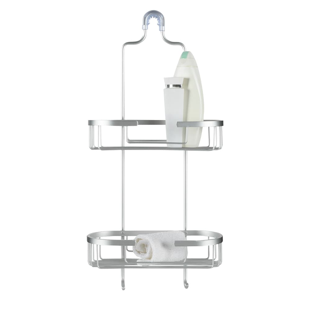 Support de douche suspendu en aluminium argent TASSILI