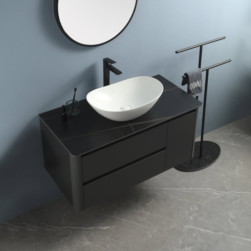 Vasque rectangulaire en porcelaine Lilou blanc 20 11/16&nbsp;po&nbsp;x&nbsp;13&nbsp;po TASSILI