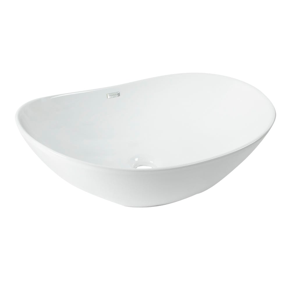 Vasque rectangulaire en porcelaine Lilou blanc 20 11/16&nbsp;po&nbsp;x&nbsp;13&nbsp;po TASSILI