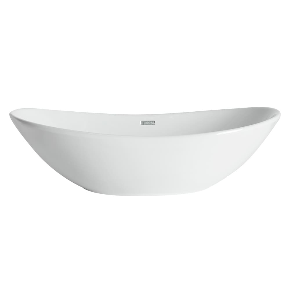 Vasque rectangulaire en porcelaine Lilou blanc 20 11/16&nbsp;po&nbsp;x&nbsp;13&nbsp;po TASSILI