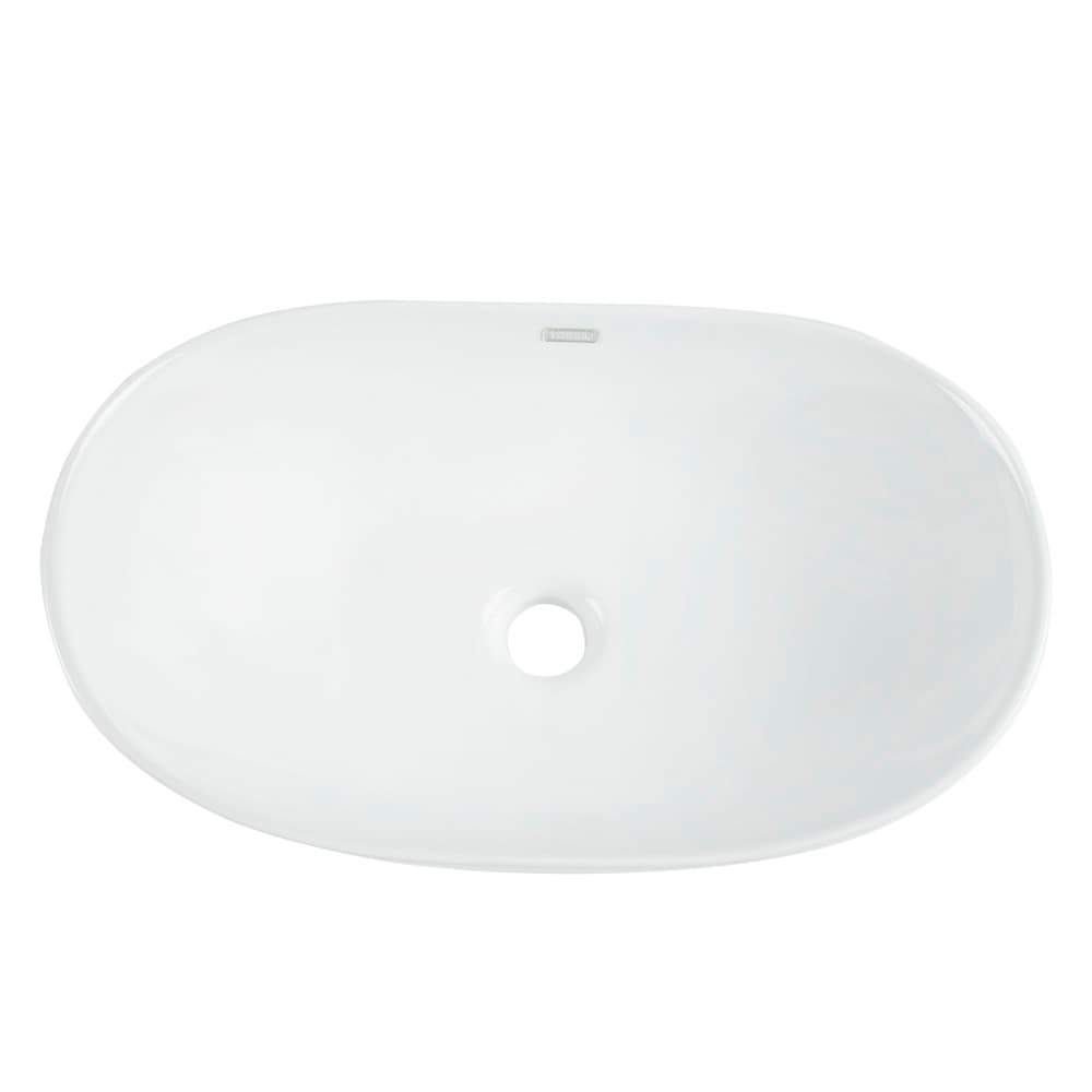Vasque rectangulaire en porcelaine Lilou blanc 20 11/16&nbsp;po&nbsp;x&nbsp;13&nbsp;po TASSILI