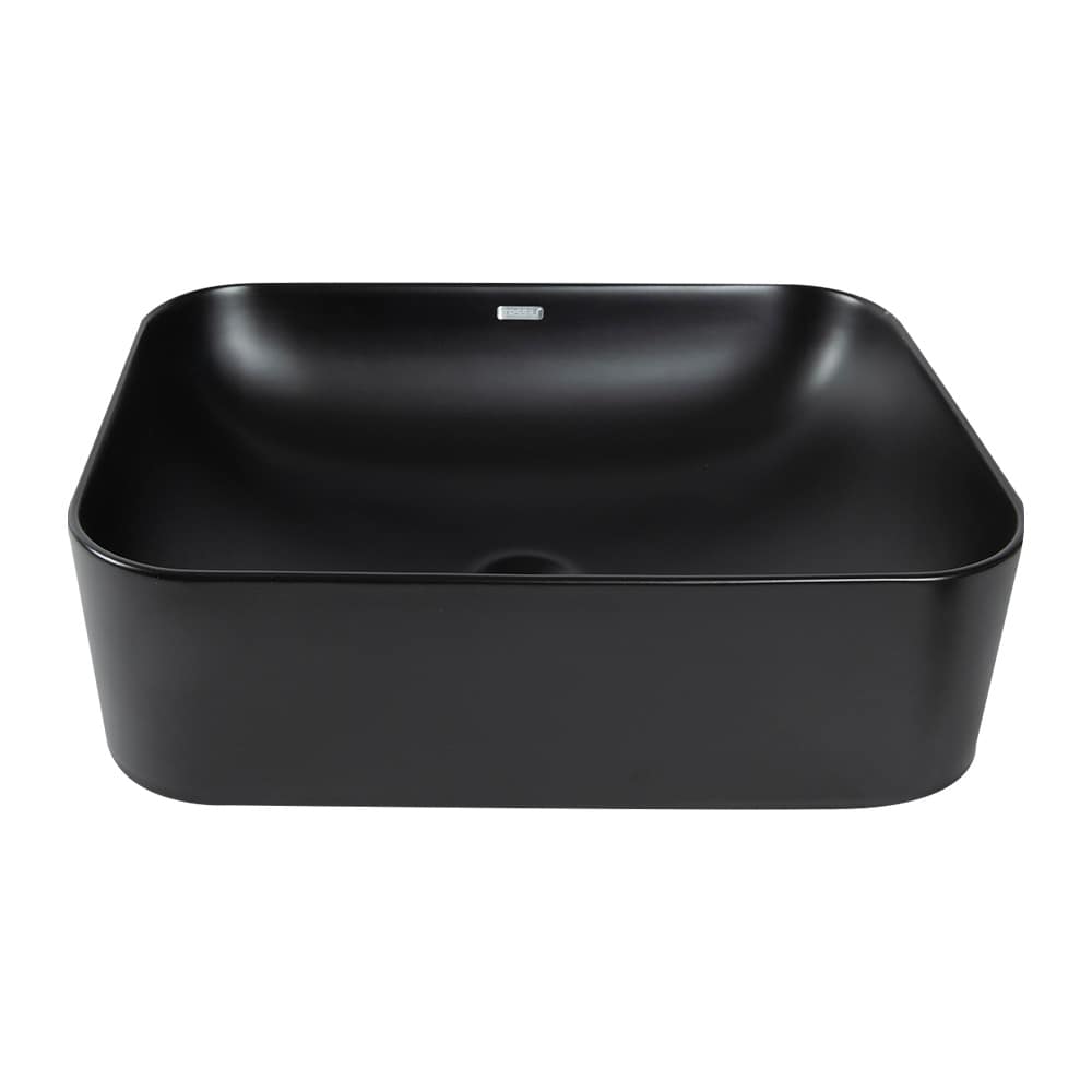 Vasque rectangulaire en porcelaine Louane noir 19 7/8&nbsp;po&nbsp;x&nbsp;14&nbsp;15/16 po TASSILI SUPRA