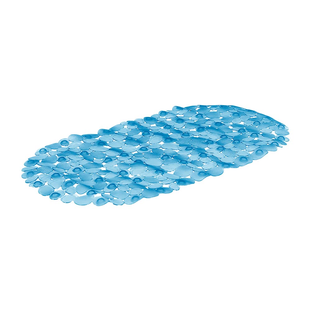 Blue Anti-Slip Bath Mat 26&nbsp;3/8&nbsp;in x 13&nbsp;3/8&nbsp;in