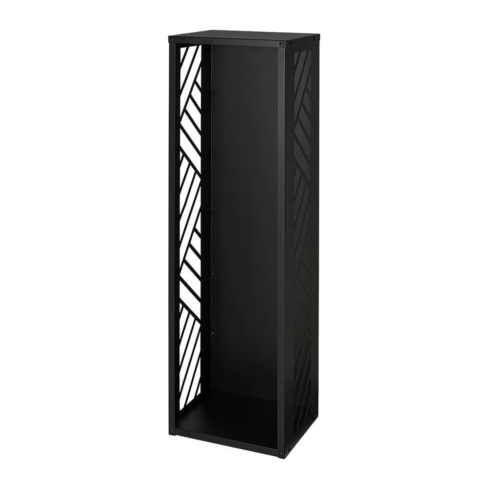 Porte-bûches Moderne noir 46 1/2 po BRAIZ