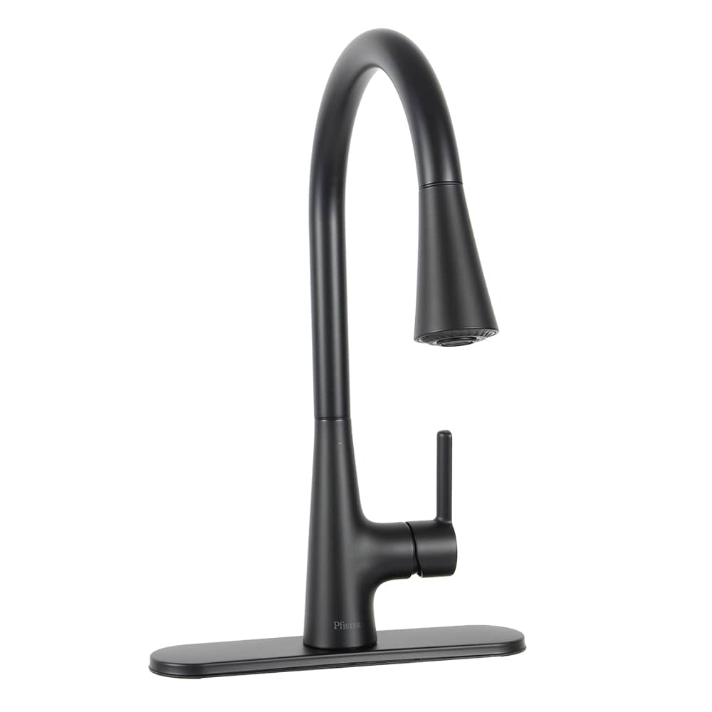Robinet de cuisine à douchette rétractable 1 poignée Modern noir PFISTER