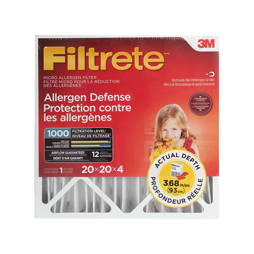 3M Filtrete 1000 Furnace Filter 20 in. x 20 in. x 4 in.