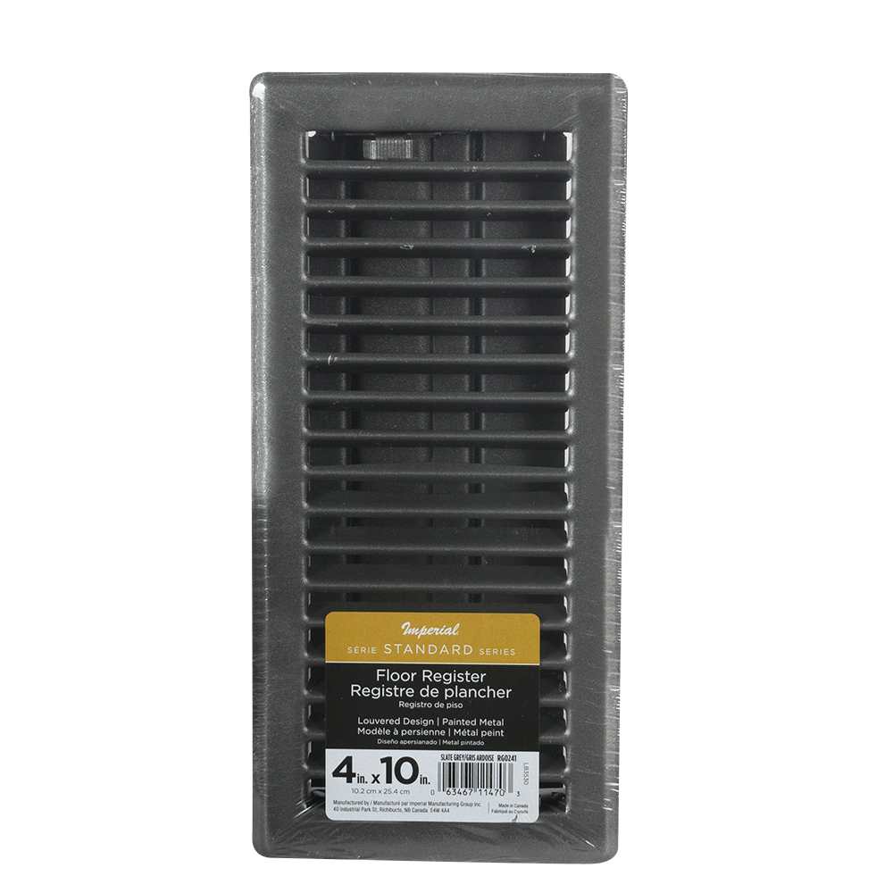 Registre de plancher 4 po x 10 po