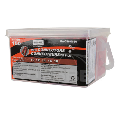 Wire Connectors Pkg/150 Red