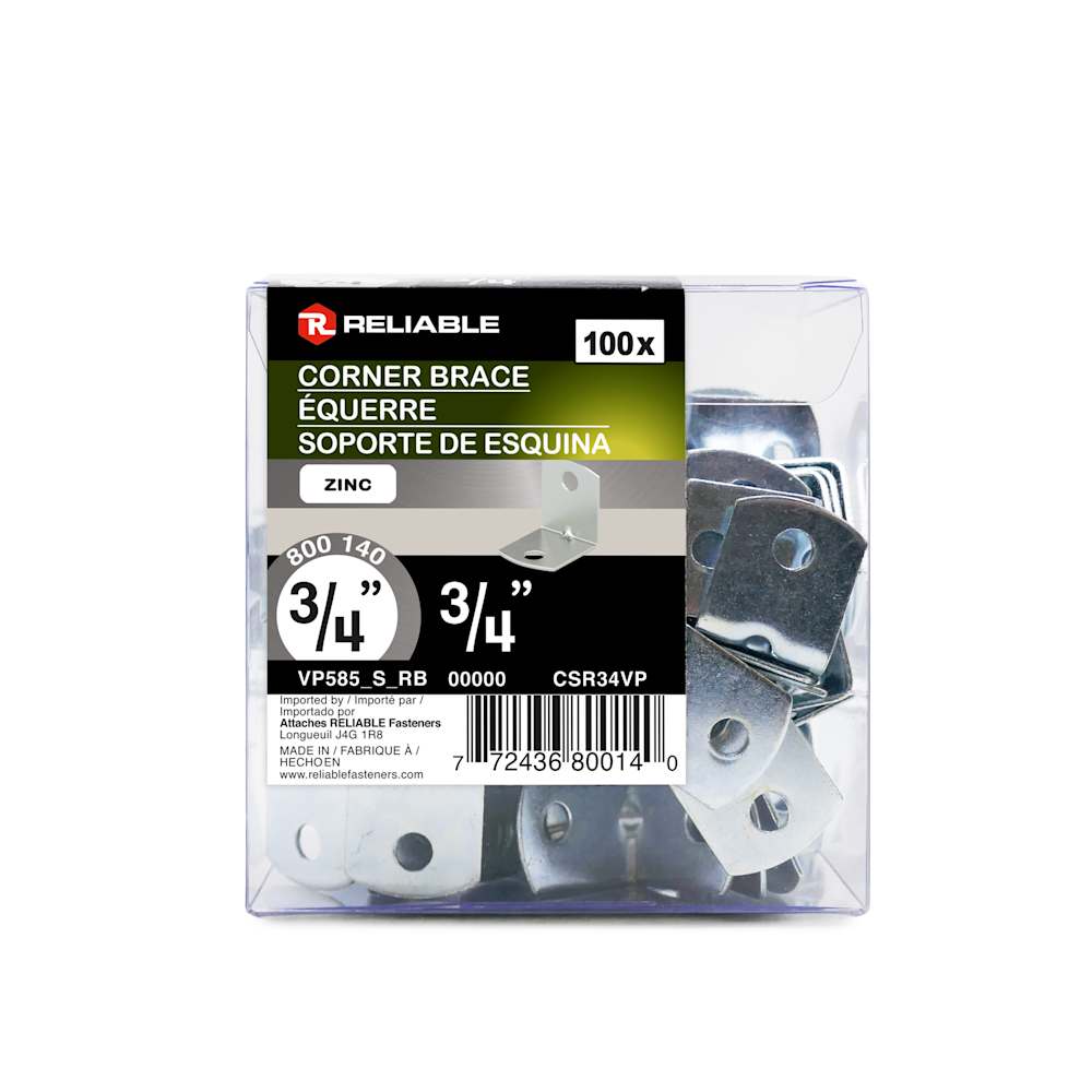 Counter Corner Braces 3/4 in. Pkg/100