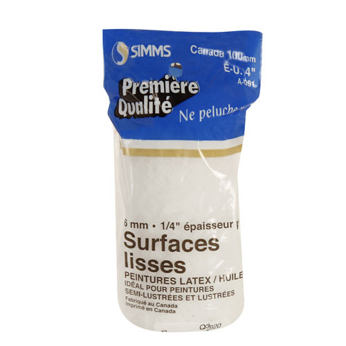 Rouleau à peinturer 4 po 6 mm