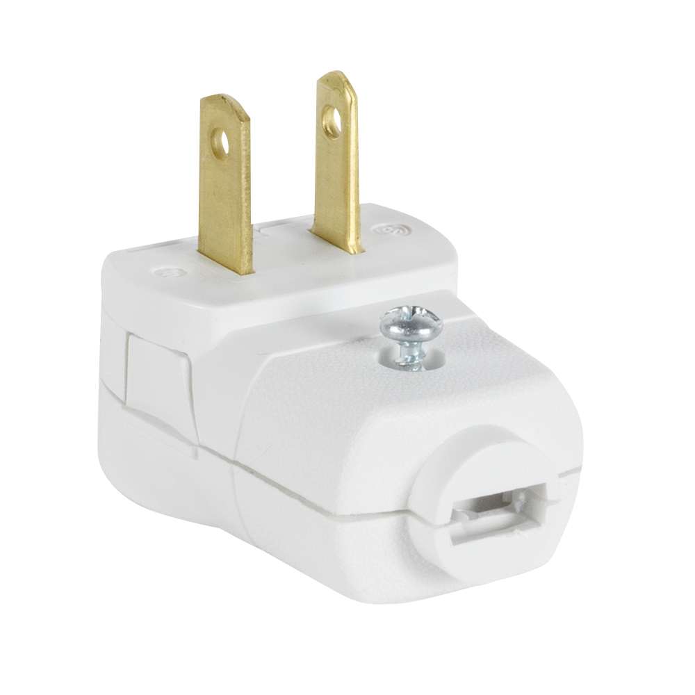 Fiche électrique coudée