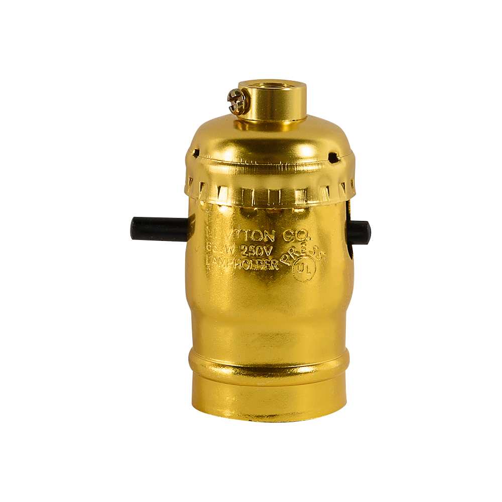 Douille de lampe à bouton poussoir