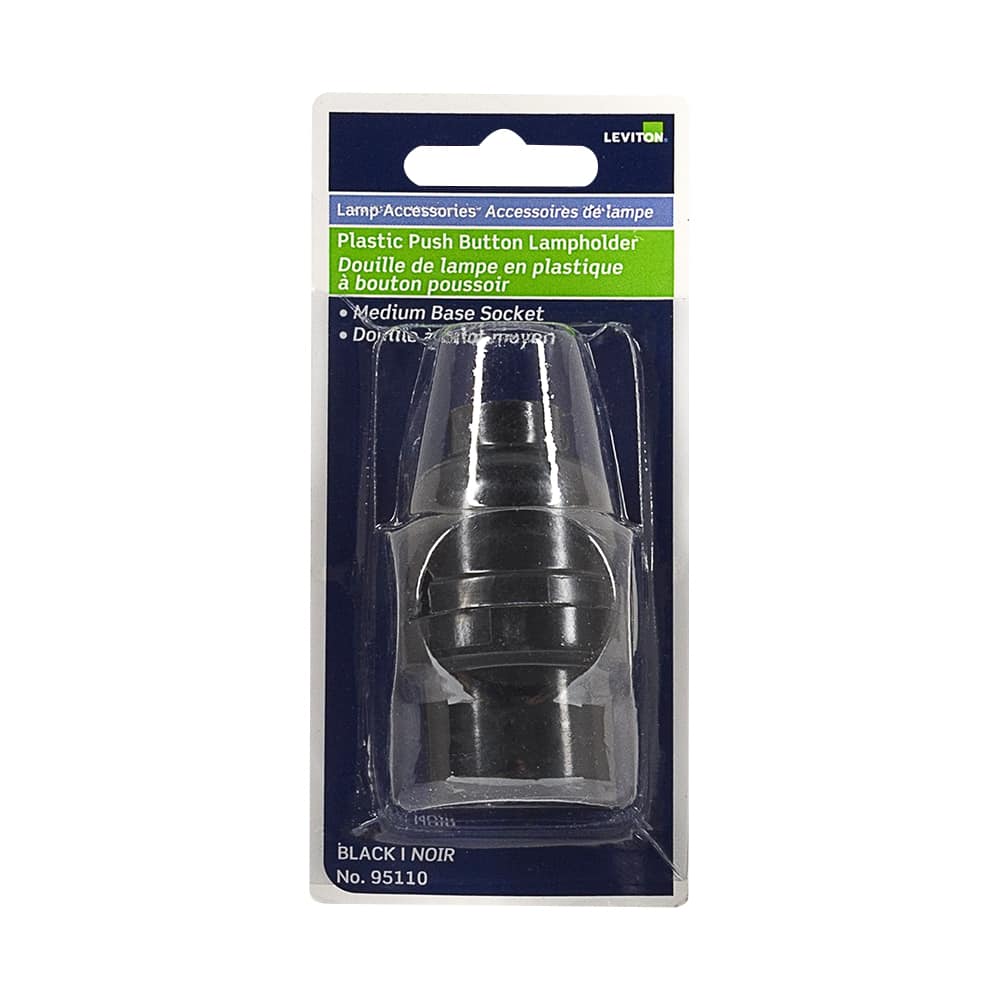 Douille de lampe à bouton poussoir