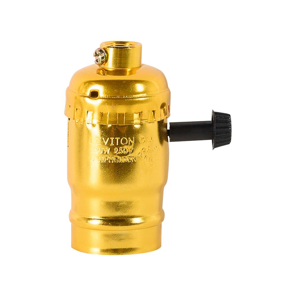 Douille de lampe à bouton rotatif