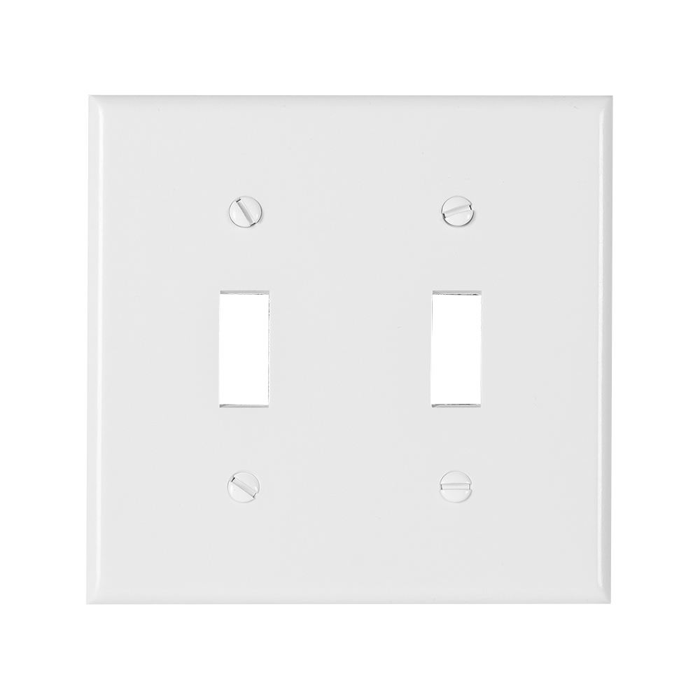 Plaque double pour interrupteurs