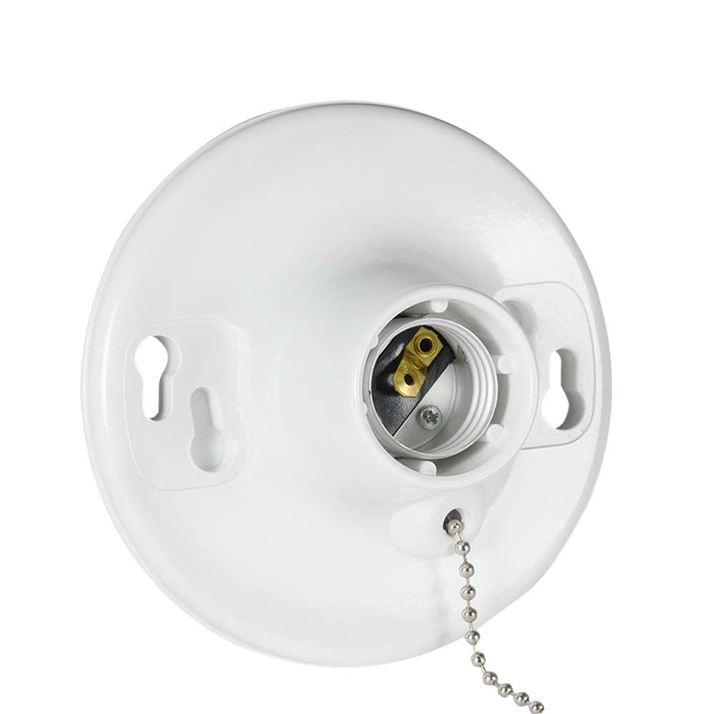 Réceptacle pour ampoule avec chaînette