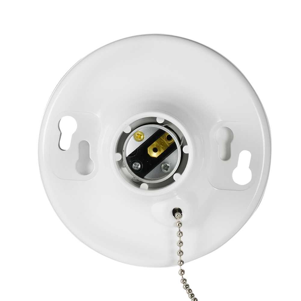 Réceptacle pour ampoule avec chaînette