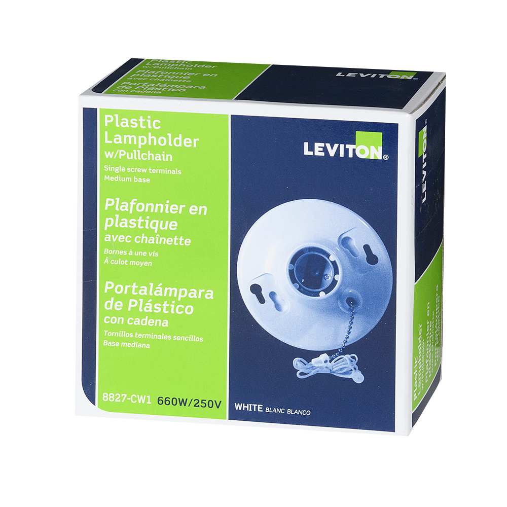 Réceptacle pour ampoule avec chaînette