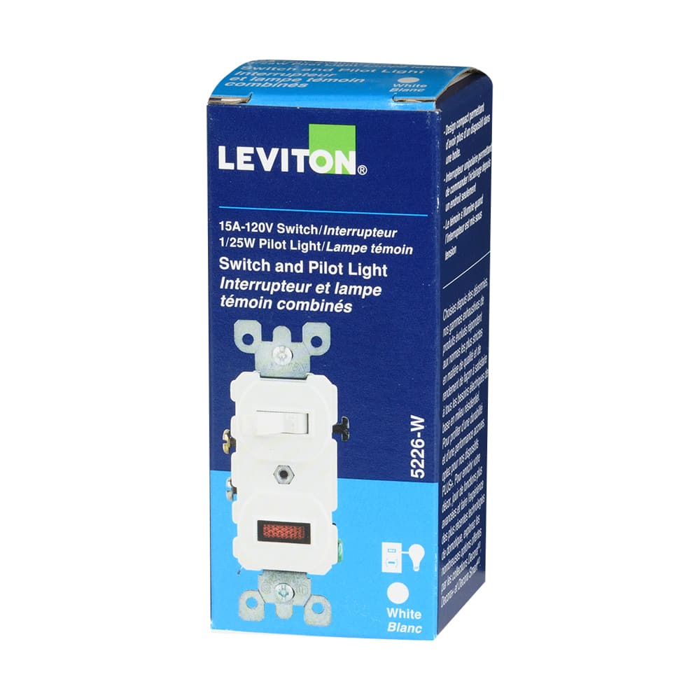 Interrupteur unipolaire et témoin lumineux