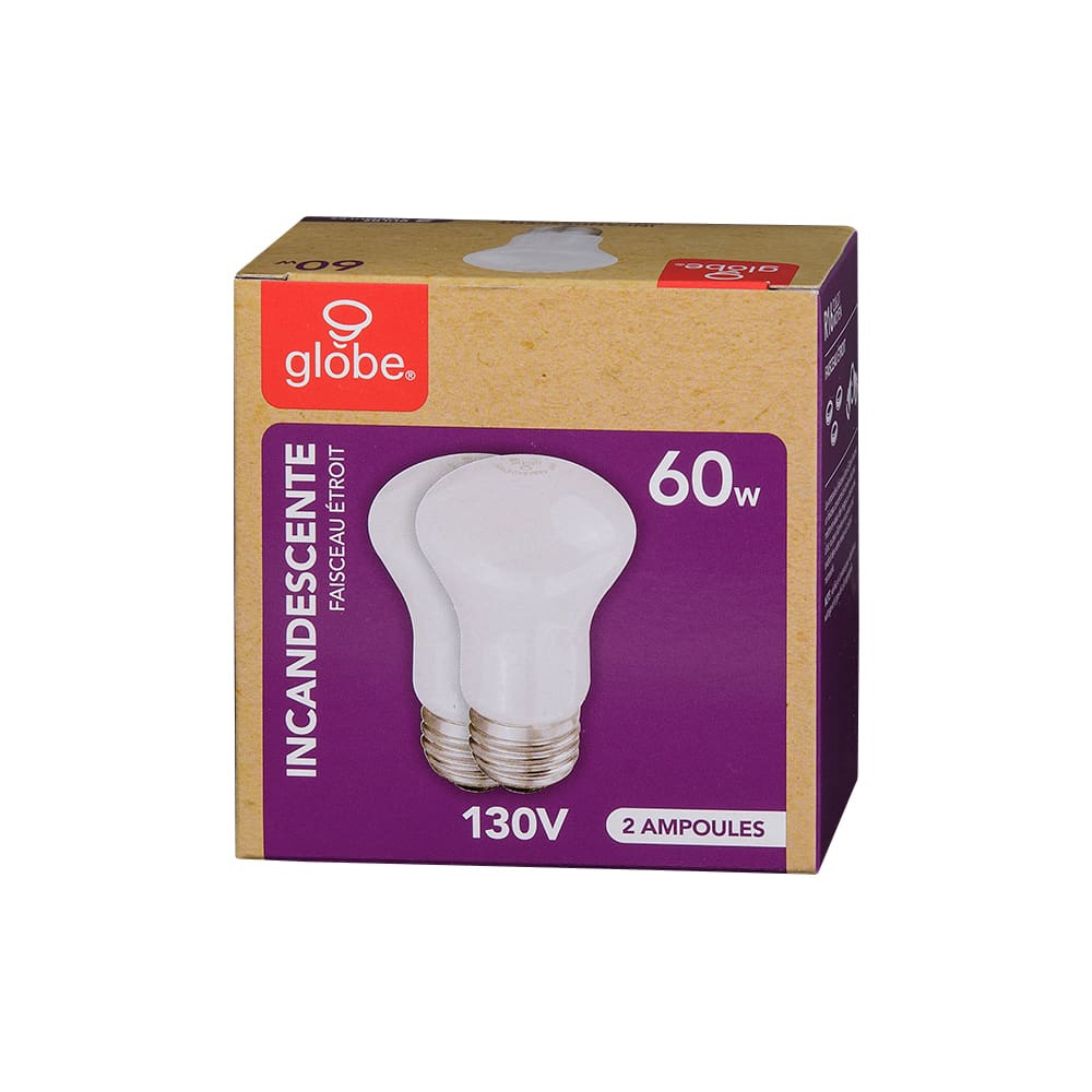 Ampoules-réflecteurs incandescentes R16, 60 W Pqt/2