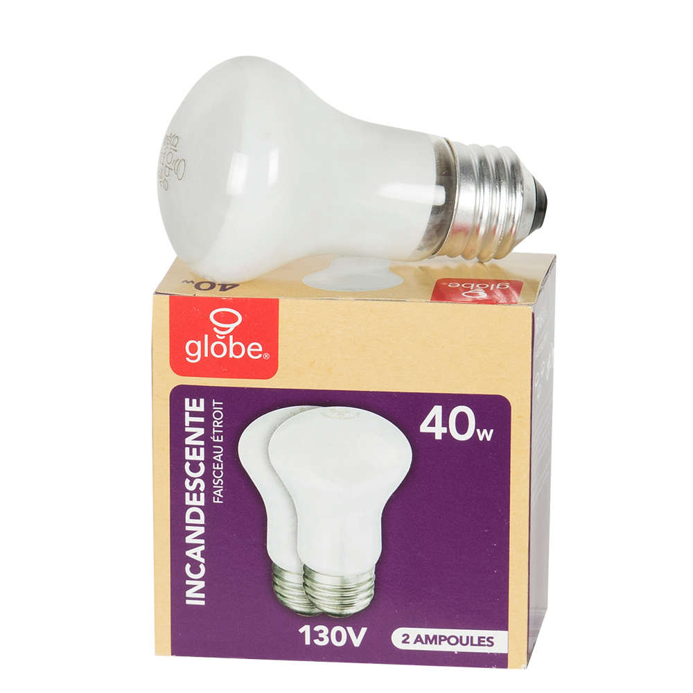 R16 Incandescent Reflector Light Bulbs 40 W Pkg/2