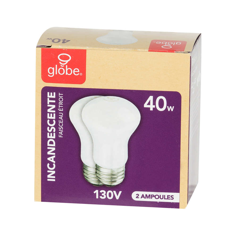 R16 Incandescent Reflector Light Bulbs 40 W Pkg/2