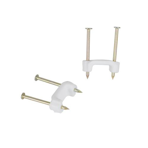 Crampes à fils avec clous 1/2 po Pqt/25