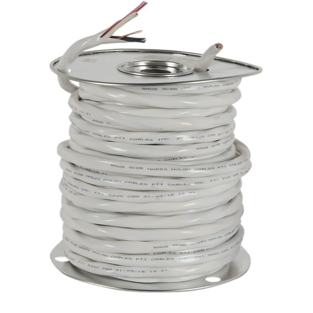 Fil électrique d'intérieur NMD-90, 8/3 blanc vrac