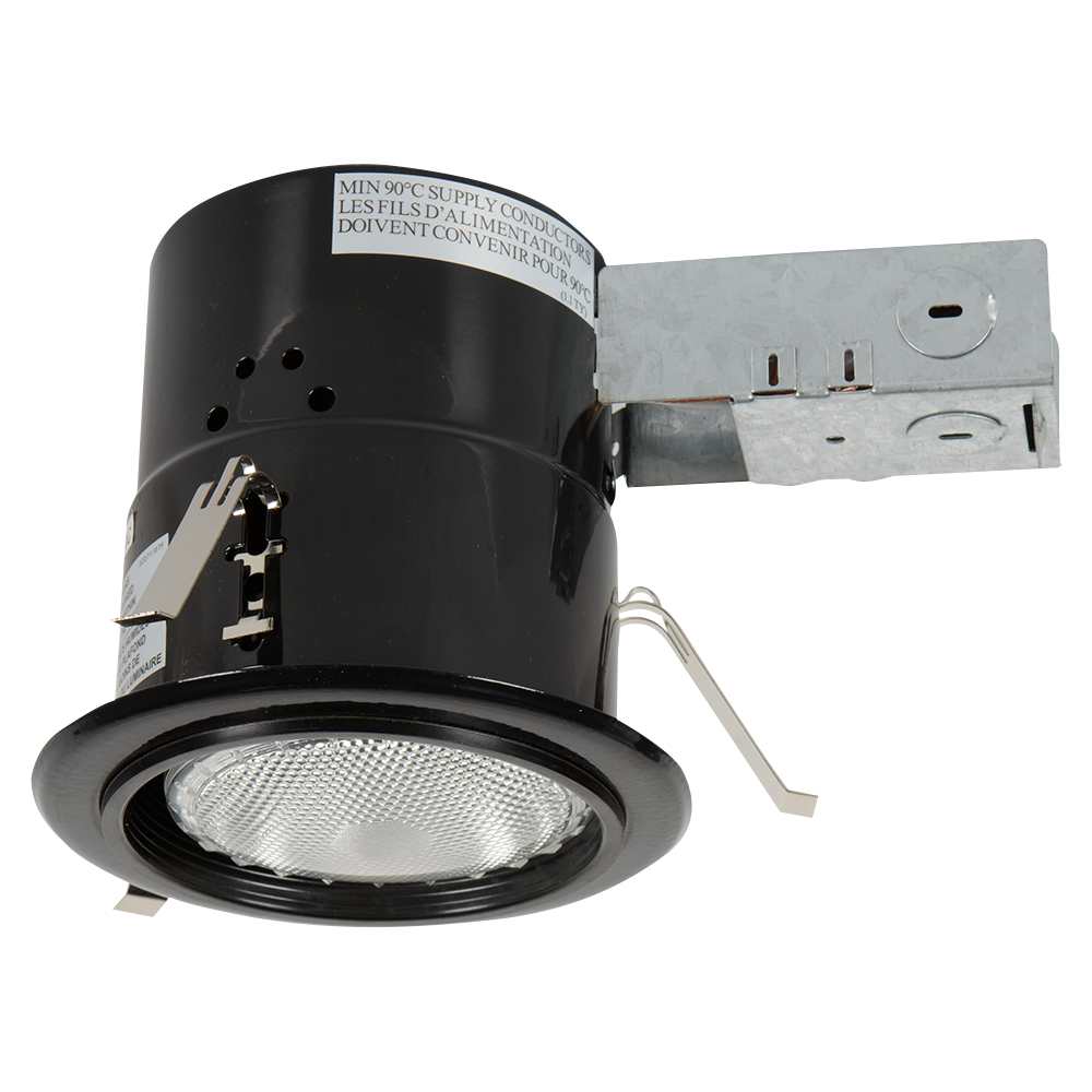 Encastré noir 4 1/2 po
