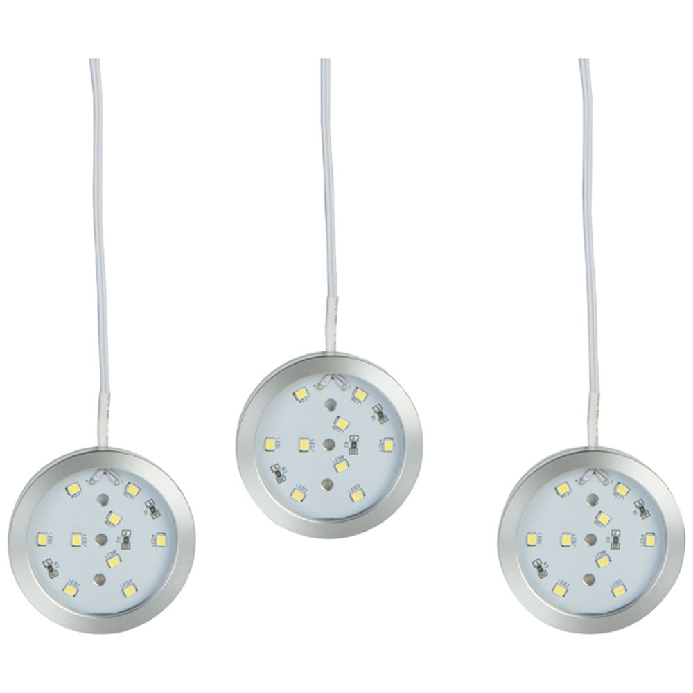 Rondelles d'éclairage à DEL blanc froid Pqt/3 VERTUO